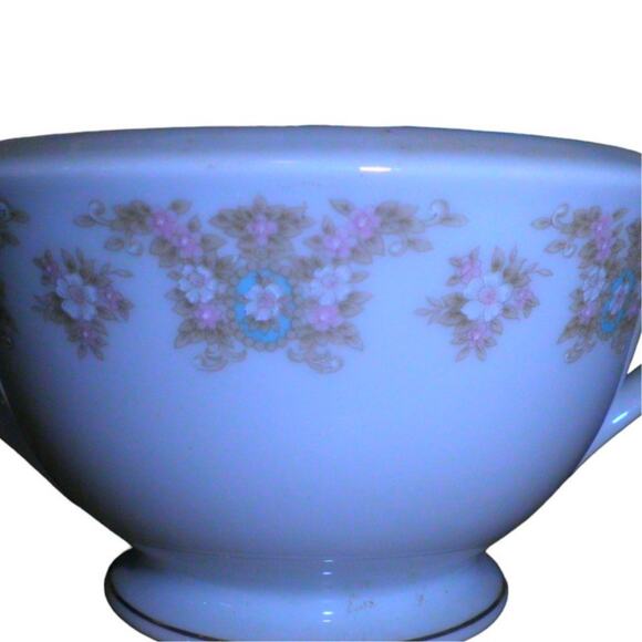 Happy Home (Made in Japan 1980-90's) Fine China Sugar Bowl w/ Lid, Simplicity - Picture 6 of 8